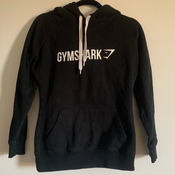 Gymshark Other - Gymshark Black Athletic Athleisure Drawstring Contemporary Hoodie Sweatshirt